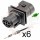 Bosch 6 way LSU 4.9 Receptacle Connector Pigtail