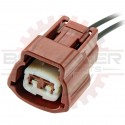 2 Way Japanese Solenoid Connector Pigtail for Miata VICS (Nissan # E02FBR-RS)