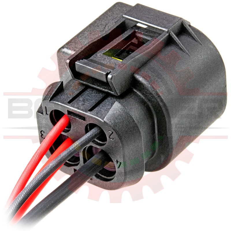 4 Way Hybrid Connector Plug Pigtail for Pierburg CWA400 Electric Water Pump