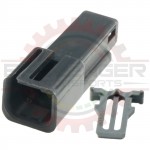 GM Delphi / Packard - Black Receptacle 2 Way Unsealed Metri-Pack 150 ( Metripack ) Connector Assembly