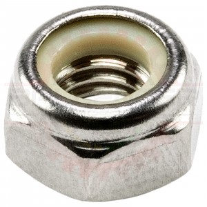 Stainless Steel M6x1.0 Nylock Nut