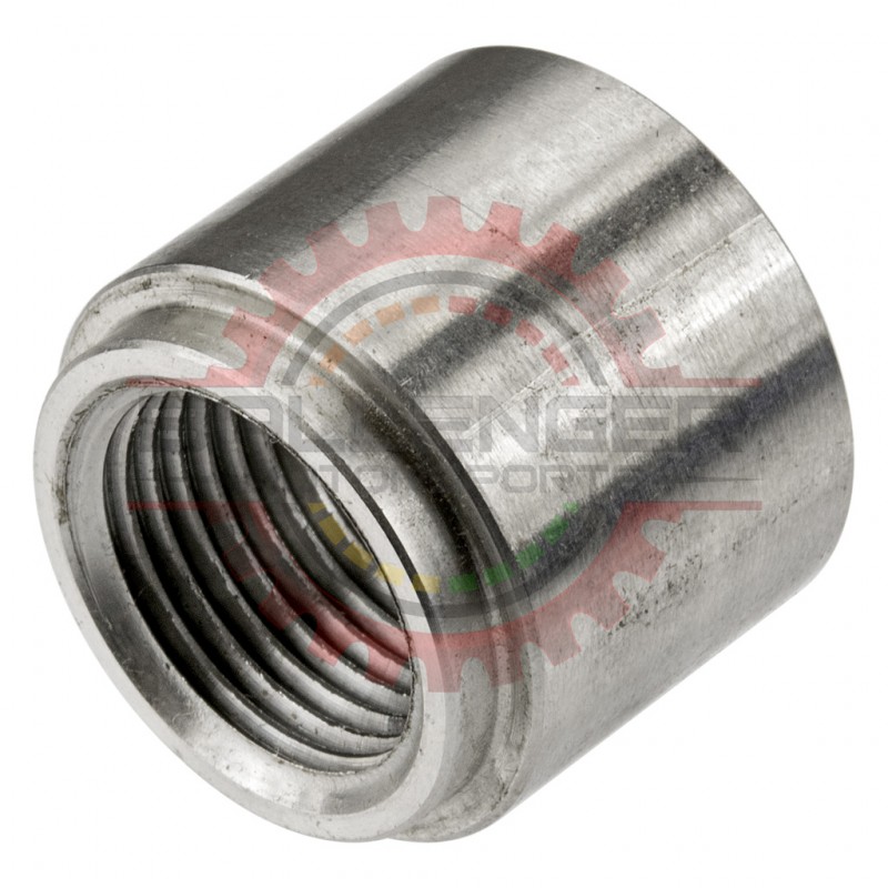 Extended Stainless Steel Wideband O2 Sensor Fitting (less restriction in small diameter pipes) - Weld in type - Female Nut