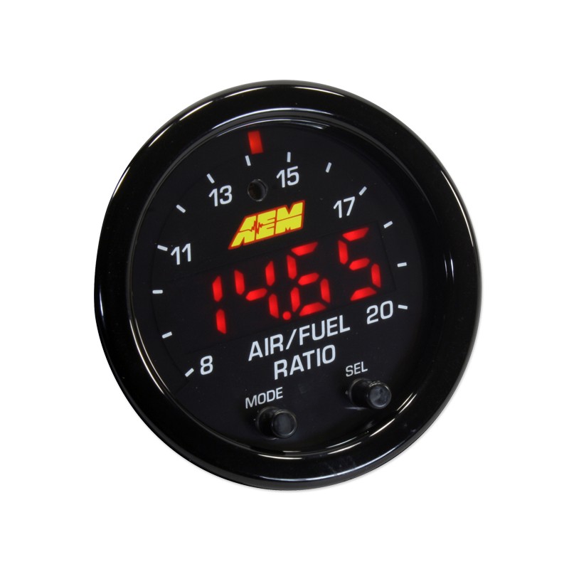 AEM X-Series OBDII Wideband UEGO AFR Sensor Controller Gauge - Wideband O2 - w/ Sensor - PN 30-0333 LSU 4.9