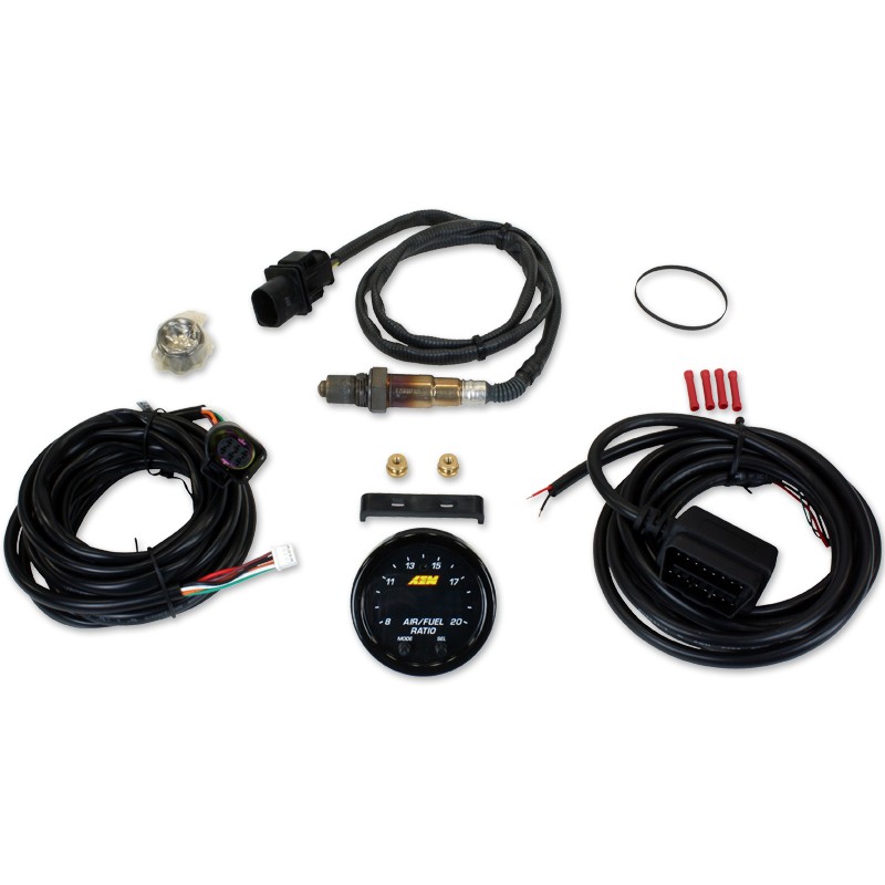 AEM X-Series OBDII Wideband UEGO AFR Sensor Controller Gauge - Wideband O2 - w/ Sensor - PN 30-0333 LSU 4.9