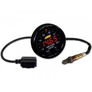 AEM X-Series OBDII Wideband UEGO AFR Sensor Controller Gauge - Wideband O2 - w/ Sensor - PN 30-0333 LSU 4.9