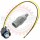 GM Delphi / Packard Intake Air Temperature Sensor ( IAT / MAT / ACT) or Manifold Air Temperature Sensor # 12146830 , Gray with Keyway Connector Pigtail Kit