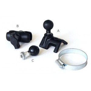 SmartyCam V-bracket mount kit for 1 to 2.1 inches Ø bar