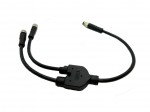 CAN splitter / Y - Adapter.  M8 4P Male to 2 M8 4P Female