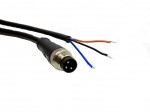 M8 3P male to bare wire sensor pigtail, 2M