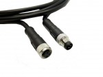 Sensor Extension Cable, M8 3P Female to M8 3P Male