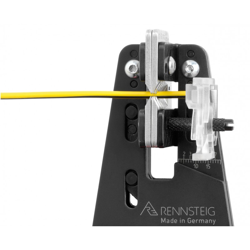 Precision Stepped Blade Stripping Tool for Teflon coated wires, sized for 24-14AWG