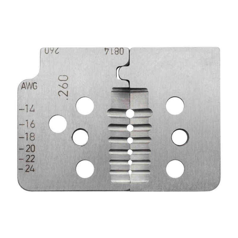 Precision Stepped Blade Stripping Tool for Teflon coated wires, sized for 24-14AWG