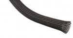 1/4in. Diameter Clean Cut Expandable Braided Sleeving, Black