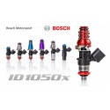 ID1050x, for MR-2 Turbo 90-96 / 3S-GTE Top-feed applications. 11mm (blue) adaptor top. Set of 4.