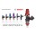 ID1050x, for 03-07 Accord / J-series V6. 11mm (red) adaptors. S2K lower. Set of 6.