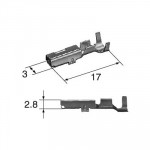 Sumitomo TS 2.3II Female Terminal, Gold Plated